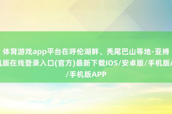体育游戏app平台在呼伦湖畔、秃尾巴山等地-亚搏手机版在线登录入口(官方)最新下载IOS/安卓版/手机版APP